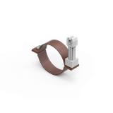 LA UCHWYT DO RURY SPUSTOWEJ FI 100/  z plast 8017 64.10/P LA 8017