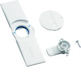 Płytka drzwiowa z uchwytem i ryglem do obudowy IP44 FZ598N HAGER