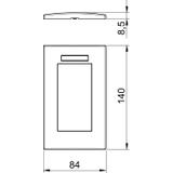 AR45-BSF2 RW, Ramka Modul 45, podwójna