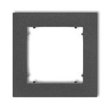 MINI Ramka uniwersalna pojedyncza z tworzywa grafitowa