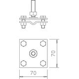 252 GB 10x45 Zacisk krzyżowy