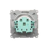 Simon Basic Gniazdo wtyczkowe z uziemieniem 16A 250V szybkozłączka stal inox BMGZ1C.01/21 BMGZ1c.01/21 KONTAKT