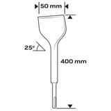 Dłuto SDS Max 50 x 400 mm, 25 st.