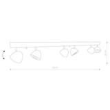 Nowodvorski plafon (reflektorki) Vespa VI 6xGU10/ES111 czarny 8842