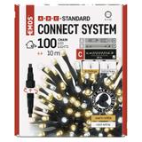 Lampki choinkowe łączone Standard łańcuch 100 LED 10m ciepła zimna biel miga IP44 timer D1AN02 EMOS
