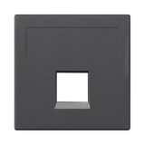 Simon Connect Płytka S500 1x RJ bez osłon uniwersalna szary grafit