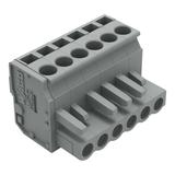 MCS-MIDI Classic gniazdo kątowe 6-bieg. szare raster 5 mm /50szt./ WAGO