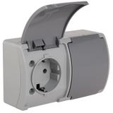 VG-Koala Gn. podw. 2x2P+Z-CHUKO n/t IP44 popiel Z-lapk.grafit VG 182-08 61.399 OPATÓWEK