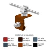 AN-06HN/LA/S Uchw.na felc uniwersal.Z-zatrz.H=3,5cm/LA/ szary