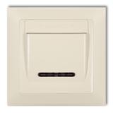 DECO Łącznik hotelowy z ramką uniwersalną pojedynczą z tworzywa DECO Soft beżowy