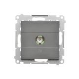 Simon 55 Gniazdo antenowe TV pojedyncze Do instalacji indywidualnych Grafitowy mat