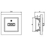 SONATA Gniazdo głośnikowe pojedyncze - kolor czarny metalik GG-1R/m/33