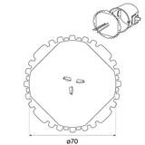 Pokrywa sygnalizacyjna Pts 70 (50szt) 13.17 OPATÓWEK