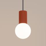 Lampa wisząca HALO 1 ochra czerwona