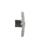 Simon Basic Gniazdo komputerowe RJ45 kat.5e + telefoniczne RJ11 . Montaż gniazda na wkręty do puszki satynowy BMF5T.02/29 KONTAKT