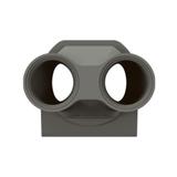 NOWE PLEXO - PRZEPUST KABLOWY - 2 WEJŚCIA - IS020 ANTRACYT