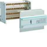 Blok rozdzielczy 125A 4P 29kA 1x35/1x25+10x16 KJ01C HAGER