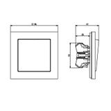 SONATA Łącznik zwierny  światło  - kolor ecru