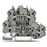 TOPJOBS złączka 2-piętrowa 2,5 mm2 diodowa szara