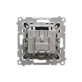 Simon 54 Gniazdo antenowe R-TV-SAT przelotowe czarny