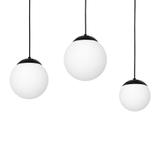 Milagro lampa wisząca Lima 3xE14 czarno/biała MLP6524