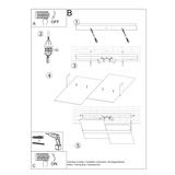 Sollux Plafon MASSIMO chrom SL.0188