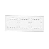 Simon 54 Touch Panel dotykowy S54 Touch 3 moduły 1 pole dotykowe + 2 pola dotykowe poziome + 2 pola dotykowe poziome biała perła DSTR3122/70 KONTAKT