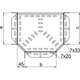 TKJ150H60 Trójnik korytka 1,0 mm