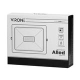 ALLED 50W Naświetlacz LED 4000lm IP65 4000K Alu+szkło FL-3 ORNO