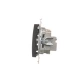 Simon 54 Gniazdo antenowe R-TV zakończeniowe do gniazd przelotowych czarny