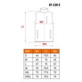 Bezrękawnik roboczy, dwustronny, jedna strona odblaskowa, rozmiar S/48