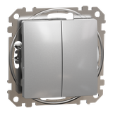 Sedna Design & Elements łącznik podwójny świecznikowy srebrne aluminium SDD113105 Schneider