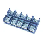 ZPT5-35.0 ,  Płytka odgałęźna serii ZPT, 35,0 mm2, 5 torów, czarny