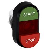 Przycisk podwójny START-STOP czerwone pole podświetlany MPD15-11R