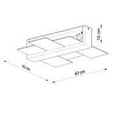 Sollux Plafon FENIKS 2 naturalne drewno SL.0076