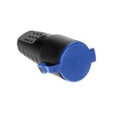 Gniazdo gumowe proste IP44 z uziemieniem czarne schuko OR-AE-1314(GS) ORNO