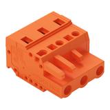 MCS-MIDI Classic gniazdo 3-bieg. pomarańczowe raster 7,62 mm /100szt./ WAGO