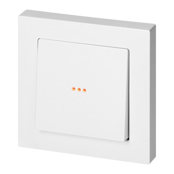 Przycisk dzwonek podtynkowy z podświeleniem Malta, 10A, 250V, WP-6/7M/S, biały
