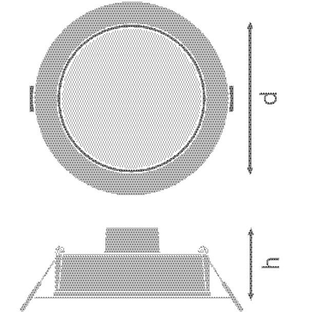 Oprawa LED DOWNLIGHT IP44 DN 115 8W 830 WT 4058075702943 LEDVANCE