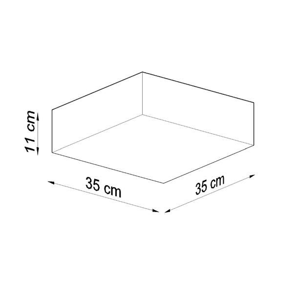 Sollux Plafon HORUS 35 szary SL.0137