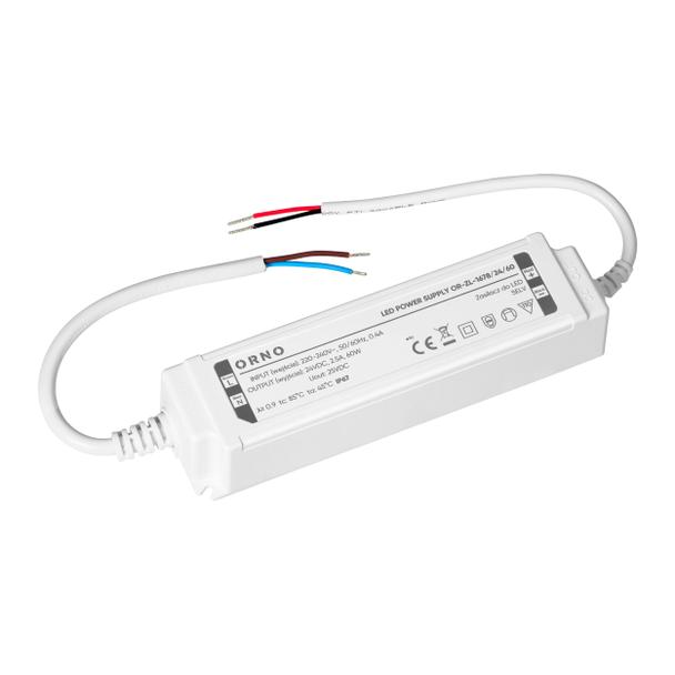 Zasilacz LED, hermetyczny, 24V, 60W, IP67, plastikowa obudowa