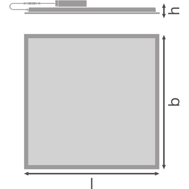 Oprawa PANEL COMPACT 600 V 33W 830 DALI