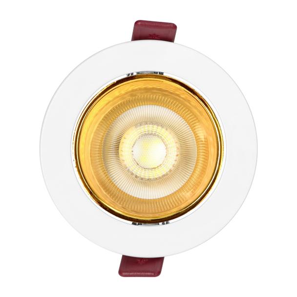 FONDI RC ramka dekoracyjna oprawy punktowej, MR16/GU10 max. 50W, okrągła, stała, aluminiowa, biało-z