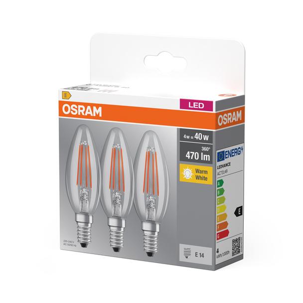 BASE CL B40 4W 827 230V FIL E14 FS3 LEDVANCE