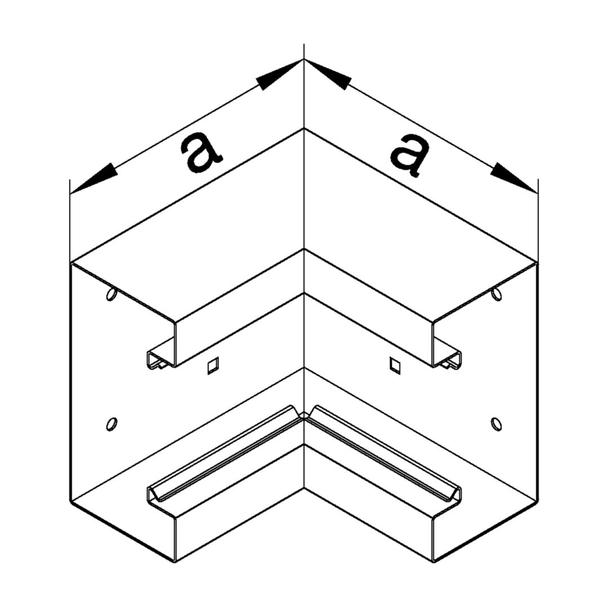 tehalit.BRS Kąt wewnętrzny 100x170 stal biały BRS10017049016 HAGER