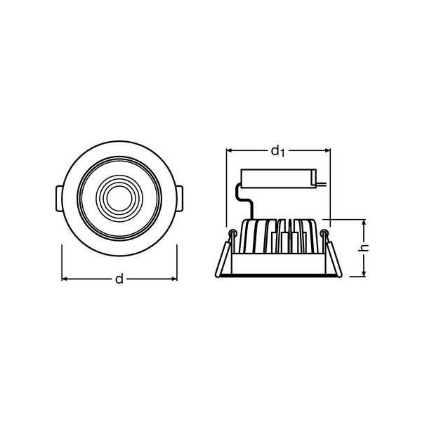 Spot LED adjust 6.5W/3000K 230V IP20