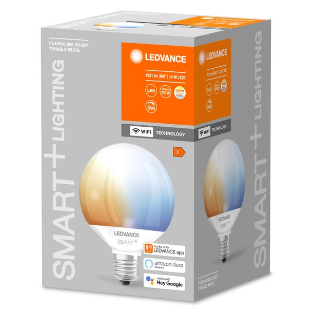 Żarówka LED E27 G95 14W = 100W 1521lm CCT 200° SMART+ WIFI Ściemnialna 4058075609594 LEDVANCE