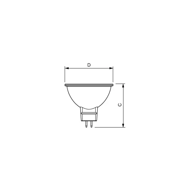 Żarówka LED ściemnialna 5,8W=35W 490lm 4000K barwa neutralna LED spot VLE D 5,8-35W MR16 940 36st. 5
