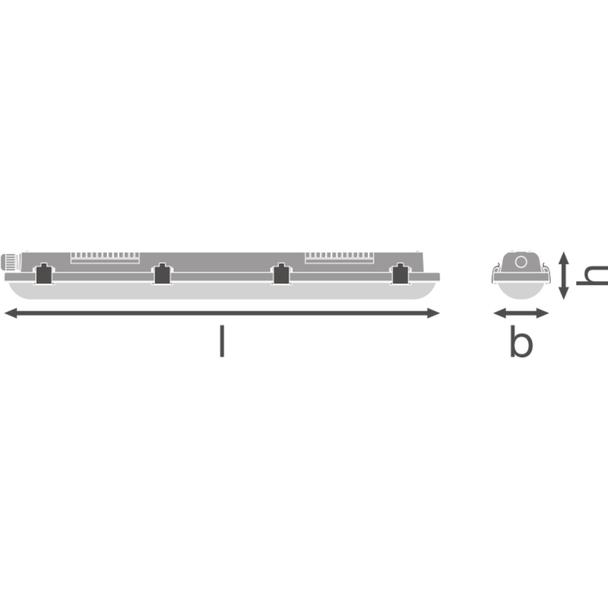Oprawa hermetyczna LED DP VALUE 600 18W/4000K IP65 LEDV 4058075300743 LEDVANCE