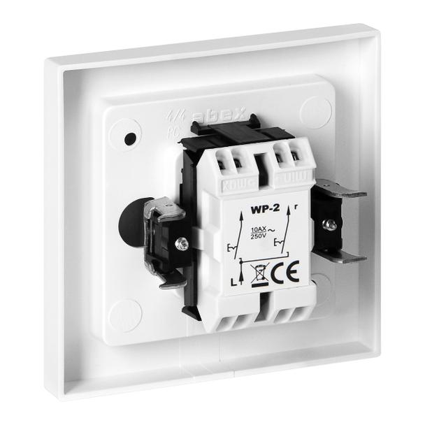 Łącznik podtynkowy świecznikowy Malta, 10A, 250V, WP-2M, biały